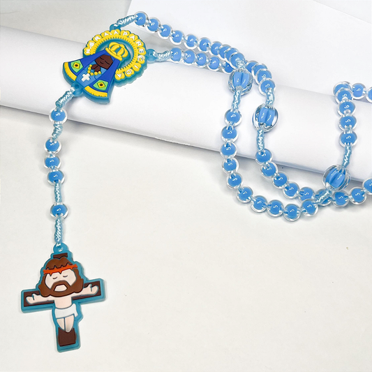 Terço Infantil Nossa Senhora Aparecida - 43cm