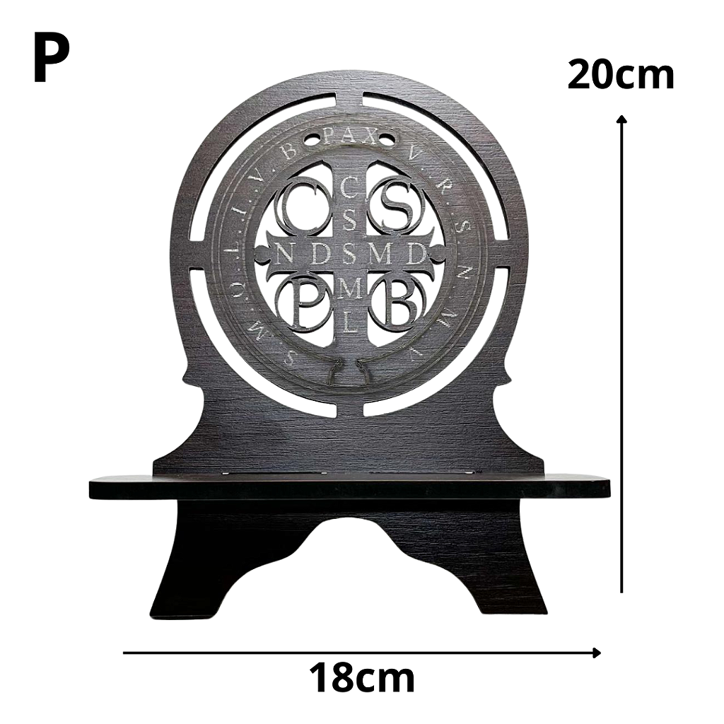 Porta Bíblia São Bento vazado em MDF