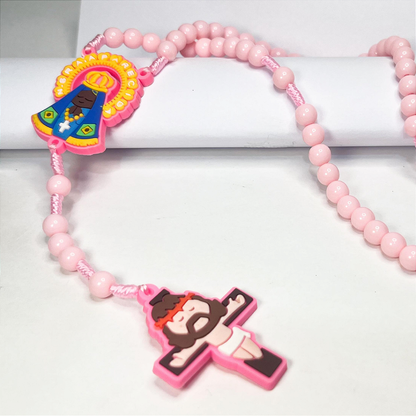 Terço Infantil Nossa Senhora Aparecida - 43cm