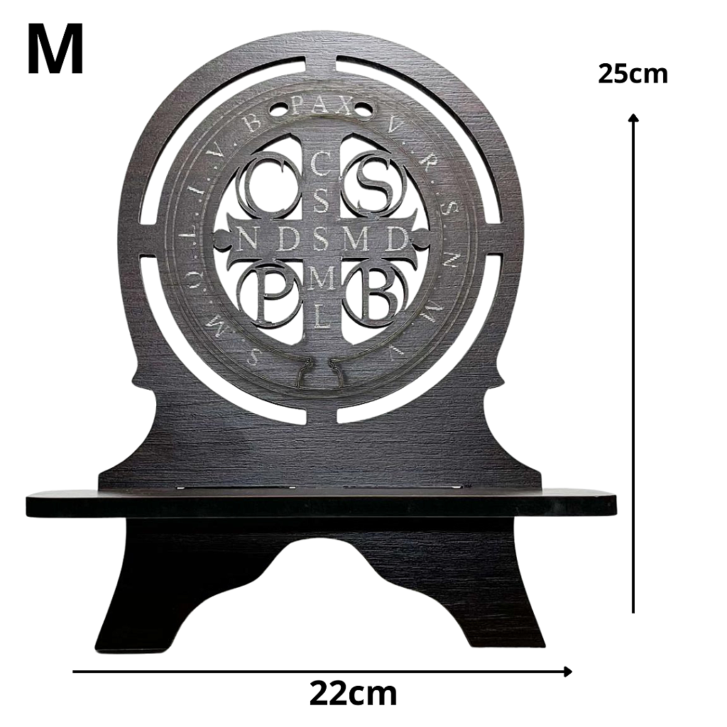 Porta Bíblia São Bento vazado em MDF