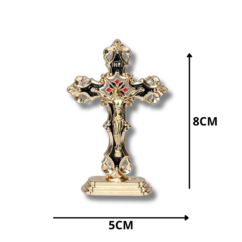 Imagem de Cruz Estilizada para Painel de Carro - 8 x 5 CM