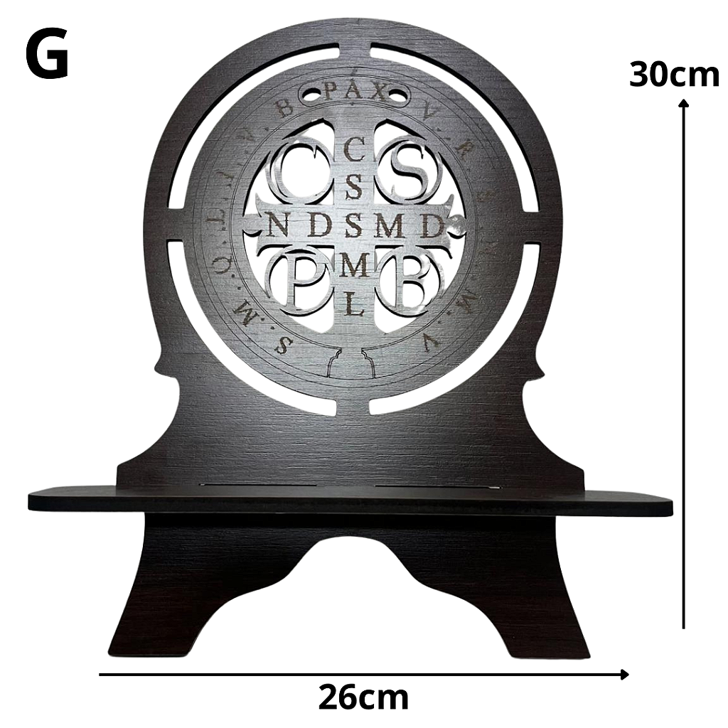 Porta Bíblia São Bento vazado em MDF