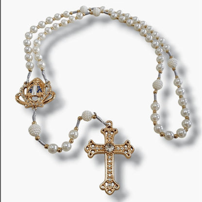 Terço Nossa senhora Aparecida Perolas - 40 cm
