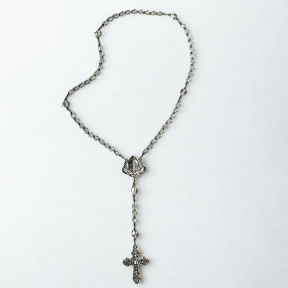 Terço Nossa Senhora Aparecida em Cristal - 46 cm