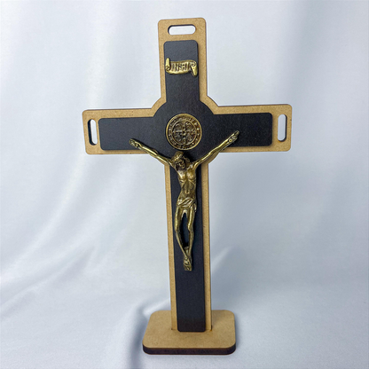 Crucifixo MDF vazado - Variação de Tamanhos