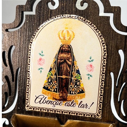 Porta Água Benta de Parede em MDF
