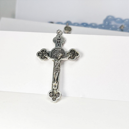 Terço de São Bento em Contas Ovaladas - 58cm