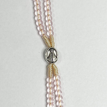 Terço de Pulso Infantil Translúcido com Medalha de N. S. Aparecida - 21 CM