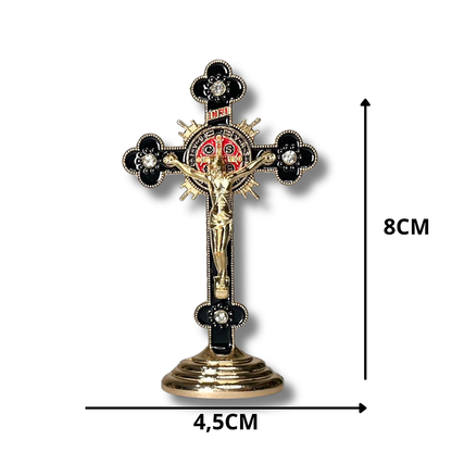 Cruz Ornamentada para Painel de Carro - 8 CM