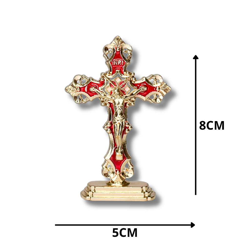 Imagem de Cruz Estilizada para Painel de Carro - 8 x 5 CM