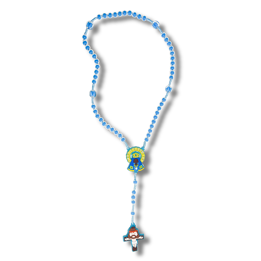 Terço Infantil Nossa Senhora Aparecida - 43cm