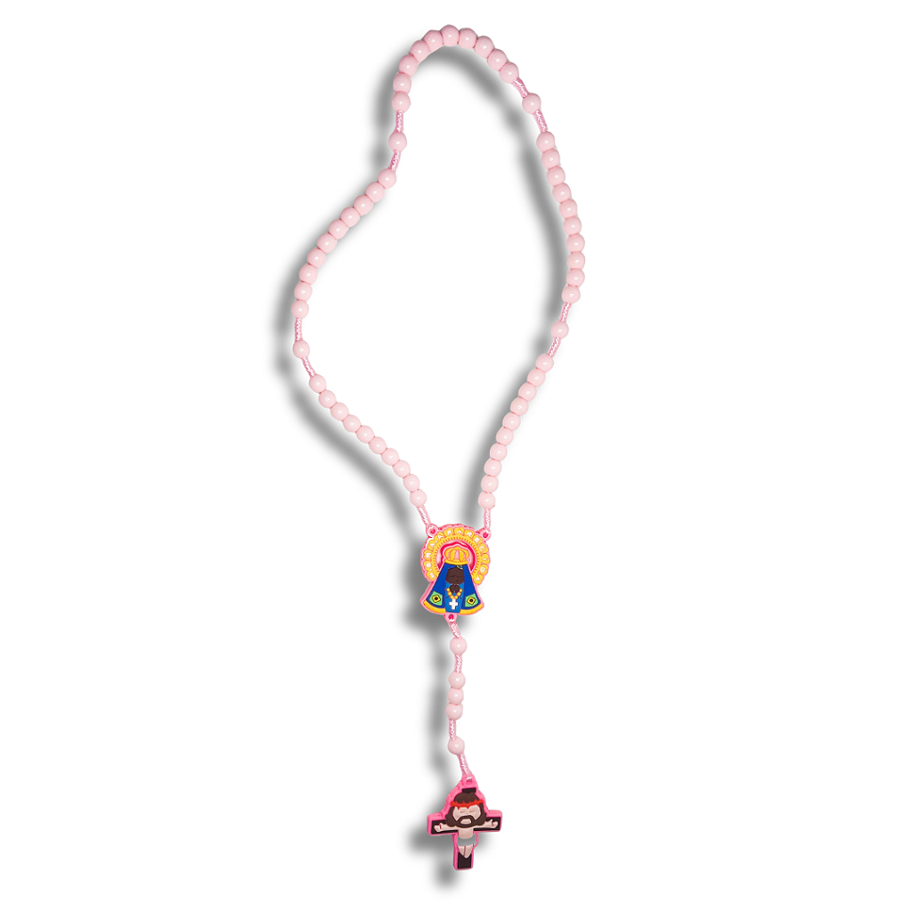 Terço Infantil Nossa Senhora Aparecida - 43cm