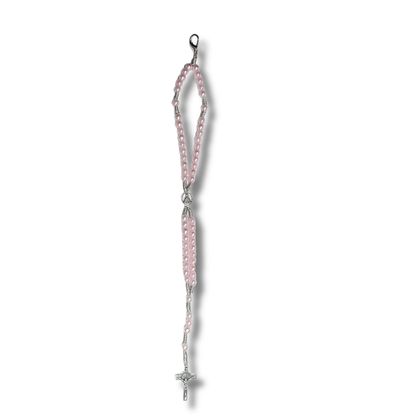 Terço de Pulso Perolado de Nossa Sra. Aparecida - 21cm